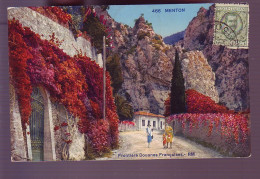 06 - MENTON - DOUANES FRANCAISES - ANIMÉE - COLORISÉE - - Menton