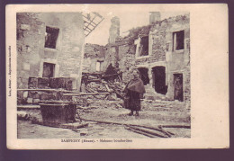 55 - GUERRE 14/18 - SAMPIGNY - MAISONS BOMBARDÉES - - Sonstige & Ohne Zuordnung