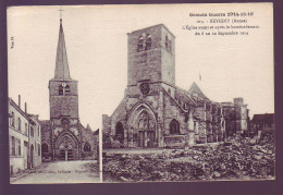 55 - REVIGNY - GUERRE 14/18 - L'ÉGLISE AVANT ET APRES LE BOMBARDEMENT - - Revigny Sur Ornain