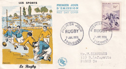 FDC 1956 FRANCIA - Rugby