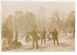 PHOTO Militaire Sur CHAMP DE TIR DE COMPIEGNE 60 OISE Officier Capitaine Nom Au Dos, 54 54e Régiment D'infanterie - Guerre, Militaire