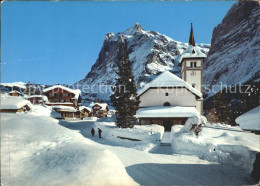 11710428 Grindelwald Dorfpartie Mit Kirche Und Wetterhorn Grindelwald - Other & Unclassified