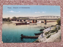 Glogau , Eisenbahnbrucke - Polen