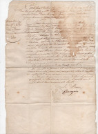 RAHON - Certificat De Moralité Délivré Par Le Maire, M. Bougain, Au Sieur Lalire Jules En 1858 - Manuscripten