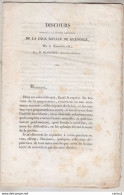 C1 DAUPHINE Blanchet DISCOURS RENTREE COUR ROYALE De GRENOBLE 1834 PORT INCLUS - Rhône-Alpes