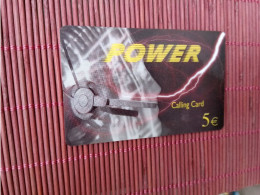 Power Prepaidcard Belgium Used Rare - GSM-Kaarten, Herlaadbaar & Voorafbetaald