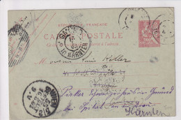 CARTE POSTALE   1903  ORLEANS A WIEN RETOUR - Pseudo-entiers Officiels