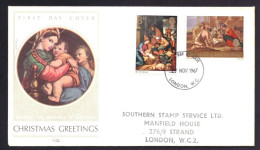 Great Britain / Groot Brittanie 474 & 476 FDC Christmas (1967) - 1952-71 Ediciones Pre-Decimales