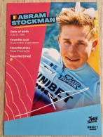 Card Abram Stockman - Team Tour De Tietema-Unibet - 2024 - Cycling - Cyclisme - Ciclismo - Wielrennen - Wielrennen