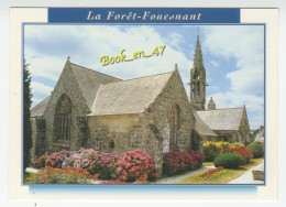 {91933} 29 Finistère La Forêt Fouesnant , L' église Style Flamboyant Entourée D'un Placitre Fleuri - La Forêt-Fouesnant