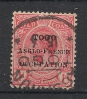 TOGO - 1916 - N°YT. 73 - Gold Coast 1p Rouge - Oblitéré / Used - Usati