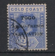 TOGO - 1916 - N°YT. 75 - Gold Coast 2 1/2p Outremer - Oblitéré / Used - Gebruikt
