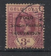 TOGO - 1916 - N°YT. 76 - Gold Coast 3p Violet - Oblitéré / Used - Gebruikt