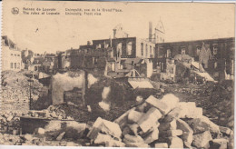 BELGIUM - Ruines De Louvain. University Front View.   VG Postmark 1928 To UK - Guerre 1914-18