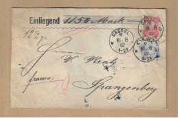 Los Vom 05.05  Wert-Briefumschlag Aus Cassel 1882 - Lettres & Documents