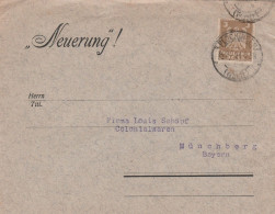 Deutsches Reich Firmen Brief Plochingen 1924 Württenberg Lk Esslingen Neuerung - Cartas & Documentos