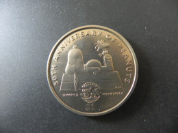 Niue 1 Dollar 2000 - 50th Anniversary Of Peanuts - Snoopy & Woodstock - Niue