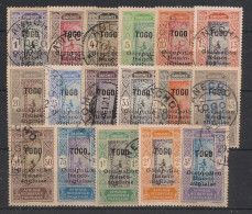 TOGO - 1916 - N°YT. 84 à 100 - Série Complète - Oblitéré / Used - Used Stamps