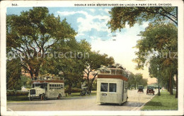 11705634 Chicago_Illinois Double Deck Motor Busse On LIncoln Park Drive - Autres & Non Classés
