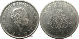 Monaco - Principauté - Rainier III - 2 Francs 1979 - TTB+/AU50 - Mon6637 - 1960-2001 Nieuwe Frank