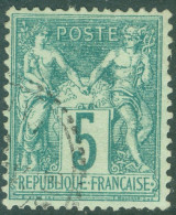 France   64  Ob  TB   Voir Scan Et Description   - 1876-1878 Sage (Type I)