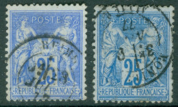 France  78 Et 79  Ob B/TB    Voir Scan Et Description   - 1876-1898 Sage (Tipo II)