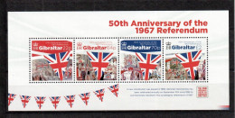 Gibraltar 2017 - 50th Anniversary, 1967 Referendum Mini Sheet SG-MS1753 MNH - Gibraltar