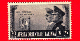 Nuovo - ML - ITALIA - AOI - 1941 - Alleanza Italo-tedesca - Hitler E Mussolini - Stemmi - Due Popoli, Una Guerra - 20 - Africa Orientale Italiana