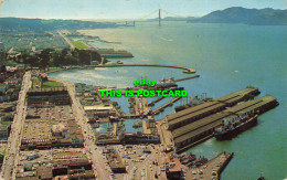 R616343 Air View Of Fishermans Wharf And Golden Gate Bridge. San Francisco. Gera - World