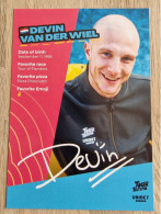 Card Devin Van Der Wiel - Team Tour De Tietema-Unibet - 2024 - Cycling - Cyclisme - Ciclismo - Wielrennen - Ciclismo