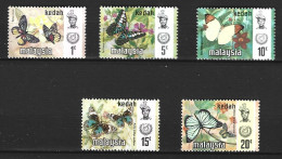 MALAISIE KEDAH. Timbres De 1971. Papillons. - Butterflies