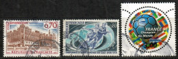 FRANCE 1967/1971/1998--- N°1501/1665/3170---OBL VOIR SCAN - Usati