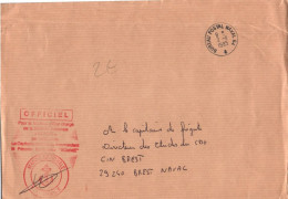 ENVELOPPE AVEC CACHET DU PETROLIER RAVITAILLEUR SOMME - LE 02/11/1995 - BUREAU POSTAL NAVAL 64 - GF - Poste Navale