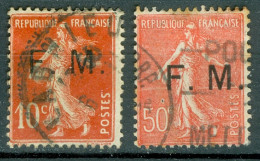 France  FM  4 Et 5   Ob B/TB  - Military Postage Stamps