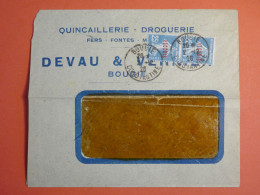 DO 1  ALGERIE   BELLE  LETTRE FENETRE 1926  BOUGIE    A  BORDEAUX  FRANCE  + + AFF. INTERESSANT +++ - Lettres & Documents