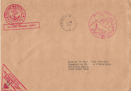 ENVELOPPE AVEC CACHET DE L' ESCORTEUR D' ESCADRE TARTU LE 06/09/1976 - SARGASSES 76 - PARIS NAVAL - GF - Naval Post