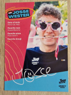 Card Josse Wester - Team Tour De Tietema-Unibet - 2024 - Cycling - Cyclisme - Ciclismo - Wielrennen - Cycling