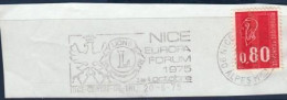 Flamme " NICE LIONS CLUB " (Aigle) Sur Fragment _F117 - Mechanische Stempels (reclame)