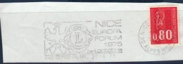 Flamme " NICE LIONS CLUB " (Aigle) Sur Fragment _F117 - Mechanical Postmarks (Advertisement)