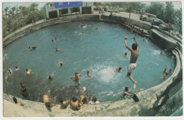 BAHRAIN Adhari Swimming Pool Amusement Park Postcard 1980 VICTORIA AUSTRALIA Pmk & Bird Stamp - Bahrein