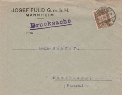 Deutsches Reich Firmen Brief Mannheim 1926 Josef Fuld GmbH Drucksache - Briefe U. Dokumente