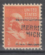 USA Precancel Vorausentwertungen Preo Locals Michigan, Merrill 703 - Precancels