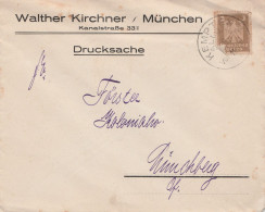 Deutsches Reich Firmen Brief Kempten 1924 Drucksache Walther Kirchner München - Brieven En Documenten