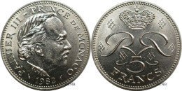 Monaco - Principauté - Rainier III - 5 Francs 1982 - SUP/AU55 - Mon6650 - 1960-2001 Nieuwe Frank