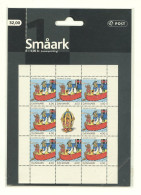 DANEMARK 2002 Feuillet De 8 Timbres Du N° 1302 ** Neufs MNH Léger Pli En Bas à Droite Bandes Dessinées L'ourson Rasmus - Nuovi