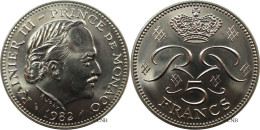 Monaco - Principauté - Rainier III - 5 Francs 1982 - SUP+/MS62 - Mon4771 - 1960-2001 Nouveaux Francs