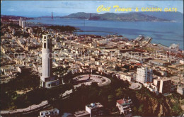 11705108 San_Francisco_California Coit Tower And Golden Gate Bridge - Other & Unclassified