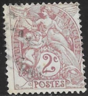 TIMBRE N° 108 B -  TYPE BLANC  - OBLITERE  -  1900 - Usati