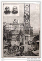 Le Monument De Gambetta -  Place Du Carrousel - Page Original - Alter Druck Von 1886 - Historical Documents