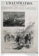 Les Troubles De Belgique - Aufstand In Belgien - Page Original - 1886 - Historical Documents